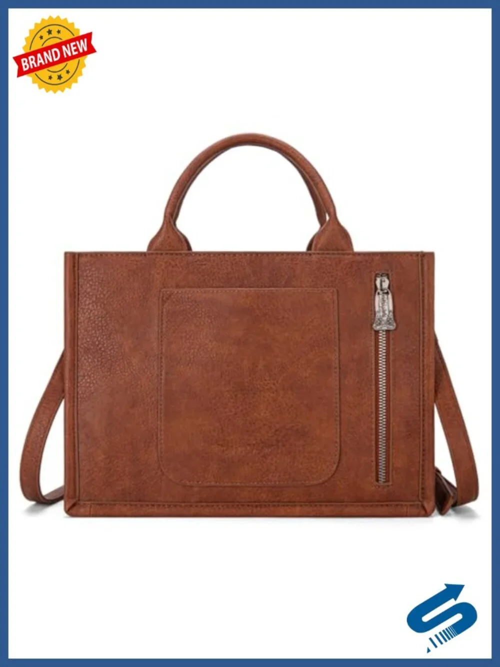 Tooled Leather Floral Fringe Tote with Wallet Set